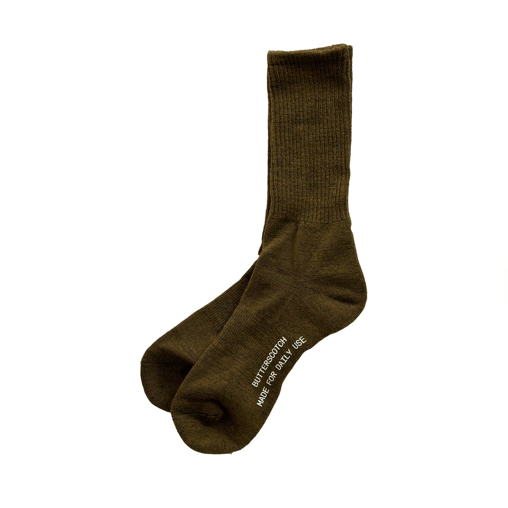 ButterScotch Japanese Wool Socks Forest Green ButterScotch LB