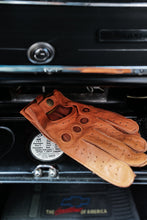 Goldtop England - Deerskin Leather Driving Gloves - Tan