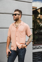 ADDICT Clothes - Open Collar Slant Pocket Shirt - Dusty Pink