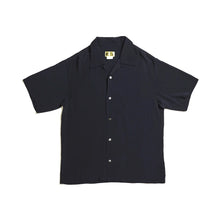 ADDICT Clothes - Open Collar Slant Pocket Shirt - Black