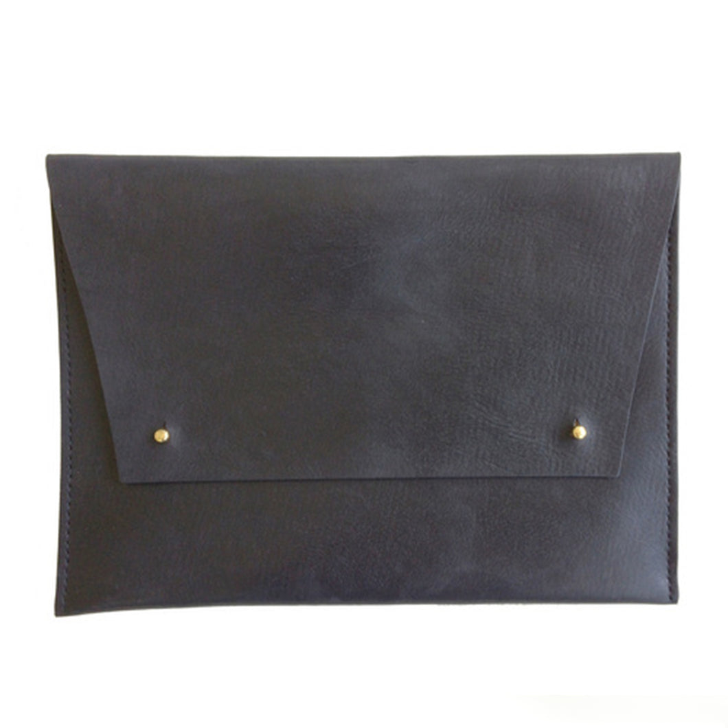Haiti Design Co. - Black Leather Oversized Portfolio