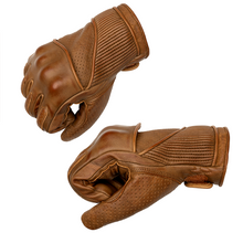 Goldtop England - Silk Lined Viceroy Gloves - Brown