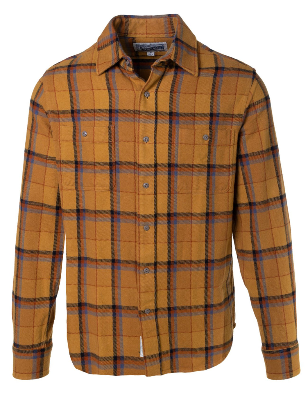 Schott N.Y.C - Plaid Cotton Flannel Shirt - Gold